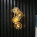 Ljojo LED Glass Wall Light Set for Living Room TV Background & Bedside Aisle
