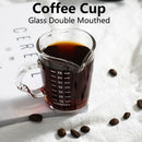 70/150ML Espresso Glass Cup & Latte Jug Set by Ljojo: Double Thick Bottom