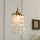 Japanese Style Wind Chimes Bedside Copper Chandelier Luxury Shell Pendant Lighting by Ljojo