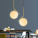 Ljojo Metal Pendant Lights Glass Ball Nordic Decor Hanging Lamp