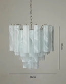 Art Deco Stained Glass Chandelier Luxury Pendant Light for Kitchen Dining Room by Ljojo