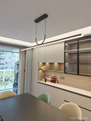Ljojo LED Chandelier: Simple Modern Nordic Design for Dining, Office, Bar, and Tea Room