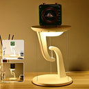 Floating Design LED Desk Lamps 15W Wireless Charging Stepless Dimming Touch Control Night Light by Ljojo