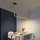 Modern Minimalist LED Pendant Lamps - Black Gold Dimmable Chandelier by Ljojo