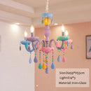 Crystal Led Chandelier European Candle Lustre Restaurant Bedroom Children Room Light Princess Pendant Lamp by Ljojo