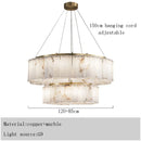 Gold Stone Ceiling Lamp Luxury Marble Lighting Copper Bedroom Decor by Ljojo