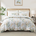 Leaf Plant Duvet Set, Boho Quilt Cover, Home Bedding by Ljojo