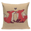 Ljojo Love Pug Dog Cushion Cover Sleep Dog Throw Pillow Case