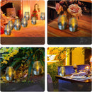 LED Solar Light Waterproof Candles Outdoor Rechargeable Tea Lights for Party Garden Decor by Ljojo