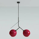 Glass Cherry Pendant Lights Italy Suspension Chandelier Hanging Lamp Red/White by Ljojo