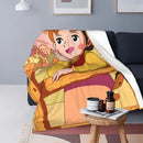 Heidi Alps Fleece Blanket Soft Cozy Throw Bedding for Sofa by Ljojo