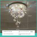LED Butterfly Crystal Chandelier Light Fixture Modern Luxury Art Home Decor Ljojo