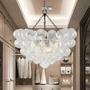 American Vintage Luxury LED Pendant Light Glass Bubble Chandeliers for Living Dinning Bedroom Lamps by Ljojo