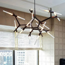 Nordic Minimalist Crystal Chandelier LED Pendant Light for Dinning Living Room by Ljojo