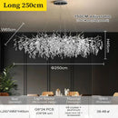 Ljojo Minimalist Nordic Black Gold Silver LED Cluster Lighting Fixtures