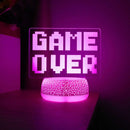 LED Desk Lamp - 3D Game Ending Night Light for Bedroom and Living Room by Ljojo
