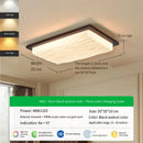 Ljojo LED Walnut Ceiling Lamp - Retro Aesthetic for Living Room, Dining, Study & Bedroom