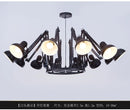Modern Iron Chandelier Hanging Lusters by Ljojo for Office Desks and Dining Tables