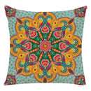 Ljojo Mandala Print Flax Pillowcase 45*45cm - National Wind Home Decor