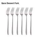 Ljojo 21-Piece Stainless Steel Cutlery Set - Mirror Finish Elegant Tableware