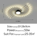 Gold Nordic Round LED Ceiling Chandelier Modern Minimalist Pendant Lamp for Home by Ljojo