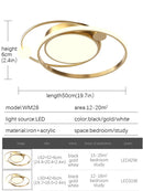 LED Ceiling Lamp Simple Modern Master Bedroom Light Luxury Room Ljojo 2024册Ceiling Lamps