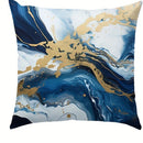 Blue Marble Texture Pillowcase: Ljojo Nordic Style Sofa Cushion Cover
