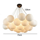 Modern Bubble Glass Chandelier Pendant Lamp for Living Room by Ljojo
