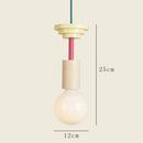 Ljojo Geometric Solid Wood LED Ceiling Chandelier Modern Nordic Minimalist Cream Dining Room Decor
