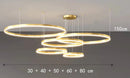 Ljojo LED Ring Pendant Light Chandeliers for Modern Home Decor