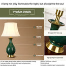 LED Glass Table Lamp Romantic Bedroom Night Light Home Decor - Ljojo