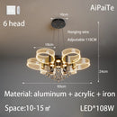 Ljojo Luxury Nordic Chandelier for Modern Living Room, Bedroom, and Restaurant