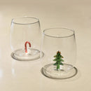 Ljojo 3D Animal Glass Cup, 350ml, Christmas Theme, Cartoon Animal Shape