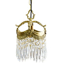 French Copper Porch Chandelier | Retro Crystal Hanging Lamp by Ljojo