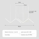 Ljojo LED Pendant Lights: Modern 2 Head Fixtures for Living Room, Bedroom, Hotel, Bar