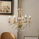 Ljojo Luxury Crystal Candle Chandelier Foyer Pendant Lights