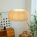 Japanese Fabric Pendant Light | Wavy Chandelier for Bedroom and Living Room by Ljojo