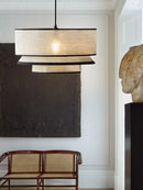 Nordic Fabric Ceiling Pendant Lamps Modern Bedroom Chandelier by Ljojo