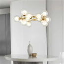 Ljojo Modern Round Metal LED Pendant Light Stylish Minimalist Chandelier for Home Decoration