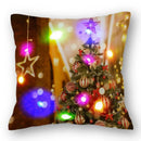 Christmas Santa LED Light Pillowcase for Home Decor, 45x45cm - Ljojo
