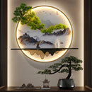 Ljojo 3D Chinese Landscape Wall Lamp for Home Living and Study