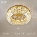 High-end Crystal Round Chandelier for Living Room & Bedroom Decor by Ljojo