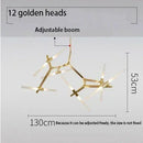 Nordic Minimalist Crystal Chandelier LED Pendant Light for Dinning Living Room by Ljojo