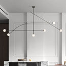Nordic Designer Glass Chandelier Pendant Light for Living Room - Modern Ljojo Light Fixtures