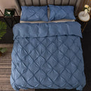 Ljojo 3D Flower Duvet Cover Set, Reversible Quilt Covers + Pillowcase, Solid Color, Home Bedding Essentials