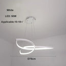 Ljojo LED Clover Flower Chandelier for Living Room Dining Room Bedroom Lighting