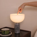 Danish Marble Mushroom Touch Bedside Lamp Designer Reading Light for Bedroom Office Luxurious