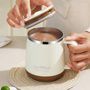 Ljojo 480ml Stainless Steel Insulated Coffee Mug Large Capacity Drinking Cup