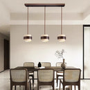LED Wood Natural Stone Pendant Lamp, Adjustable Hanging Light by Ljojo - Atmosphere Dining Bedroom Lighting