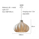 Ceiling Chandelier Wabi Sabi Silk LED Pendant Lights Modern Dining Room Lighting by Ljojo